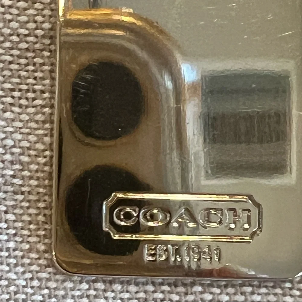 Coach 1941 Horse and Carriage Metallic Gold Bag Charm - Picture 6 of 9
